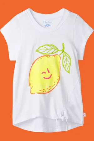 Monsoon Hatley Happy Lemon Tie-Front T-Shirt