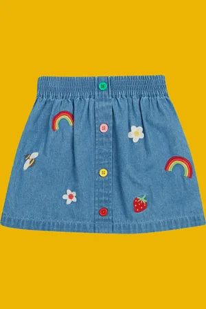 Frugi Charley Embroidered Denim Skirt
