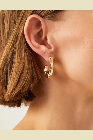 Monsoon Molten Square Hoop Earrings