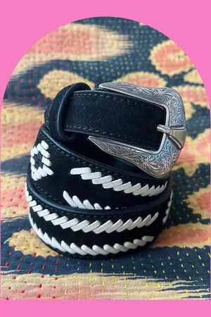 MAISON HOTEL Navajo Western Leather Belt