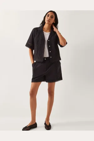 Monsoon Irina High-Waisted Lace Shorts