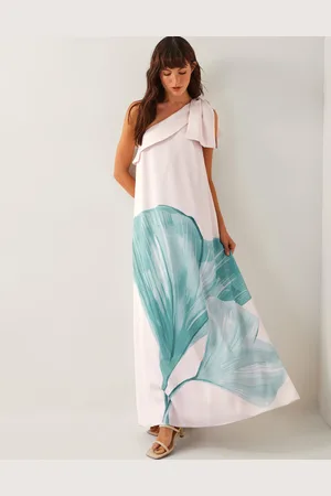 Monsoon Dinah Bow One Shoulder Maxi Dress