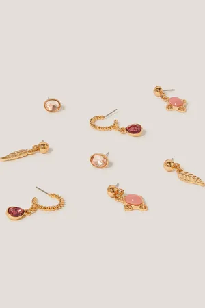 Monsoon 4-Pack Gem Stud Drop & Hoop Earrings