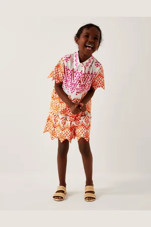 Monsoon Embroidered Scallop Shorts