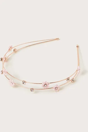 Monsoon Diamante Flower Wire Headband