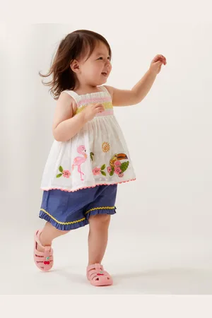 Monsoon Baby Flamingo Top & Shorts Set
