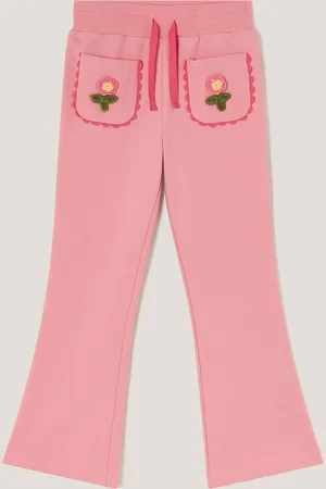 Monsoon Crochet Flower Flare Joggers