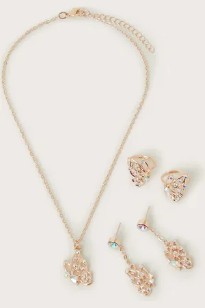 Monsoon Jewel Butterfly Wings Jewellery Set
