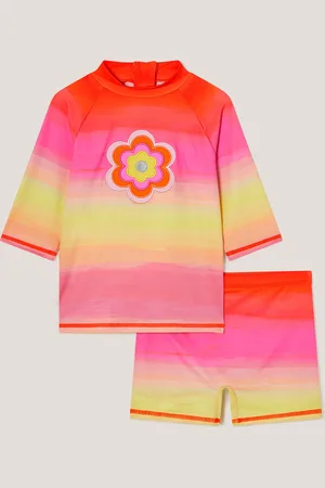 Monsoon Flower Ombré UPF 50+ Rash Vest and Swim Shorts Set