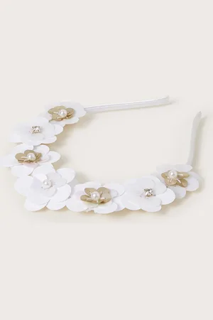Monsoon Embellished Sequin Flower Headband