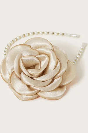 Monsoon Rosette Pearl Beaded Headband