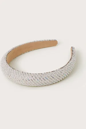 Monsoon Diamante Pearl Puffy Headband