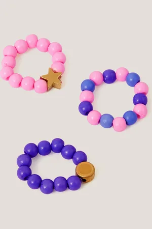 Monsoon 3-Pack Beaded Rings