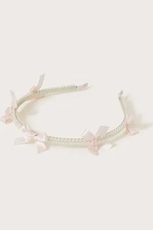 Monsoon Carly Bow Pearl Headband