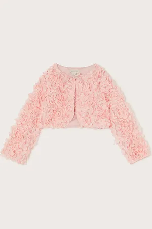 Monsoon 3D Rose Cropped Jacket