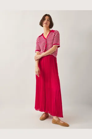 Monsoon Ezra Pleated Maxi Skirt