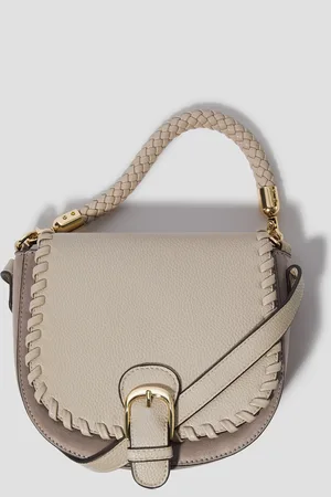 Monsoon Petra Woven Satchel Cross-Body Bag