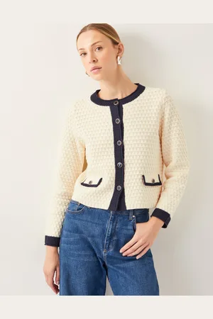 Monsoon Nancy Smart Waffle Knit Cardigan
