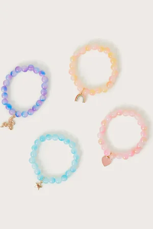 Monsoon 4-Pack Rosie Beaded Charm Bracelets