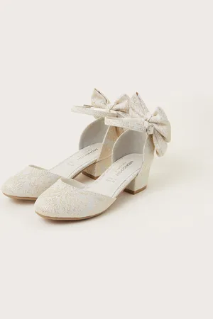 Monsoon Bow Back Jacquard Two-Part Heels