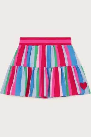 Monsoon Stripe Tiered Skort