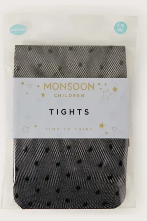 Monsoon Semi Sheer Polka Dot Tights