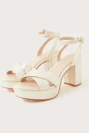 Monsoon Pearlised Platform Heeled Sandals