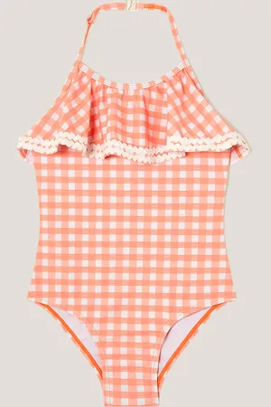 Monsoon Gingham Ruffle Swimsuit