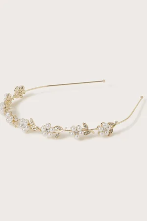 Monsoon Pearly Flower Girl Metal Headband