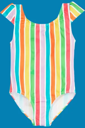 Frugi Marina Stripe Swimsuit