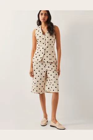 Monsoon Isabel Polka Dot Longline Shorts