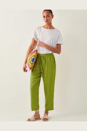 Monsoon Penina Drawstring Wide-Leg Trousers