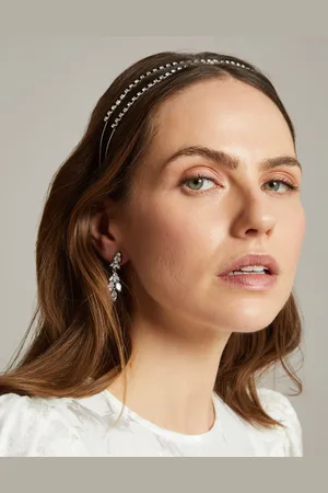Monsoon Fine Diamante Cross Headband