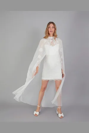 Monsoon Pearl Trim Bridal Cape