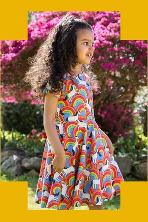 Frugi Spring Printed Skater Dress