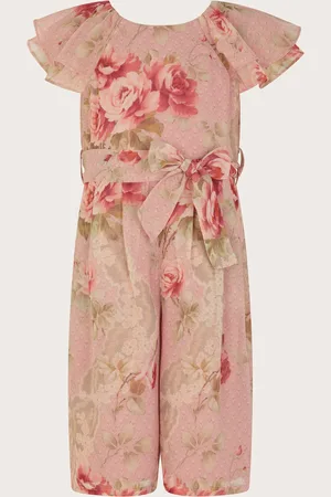 Monsoon Baby Tia Floral Ruffle Jumpsuit