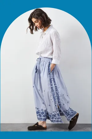 Bohemia East Teleri Stripe Maxi Skirt