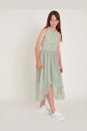 Monsoon Hayley Halter Lace Prom Dress