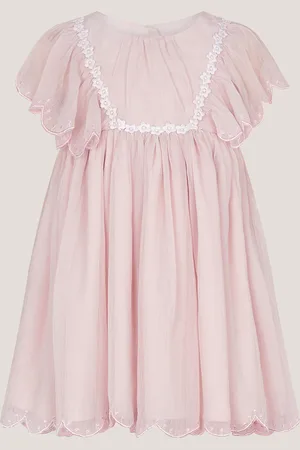 Monsoon Baby Summer Flutter Sleeve Scallop Dress