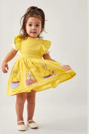 EAST Baby Duck Pinafore Dress