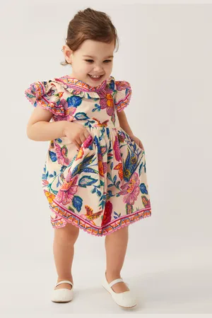 Monsoon Baby Milena Floral Print Dress