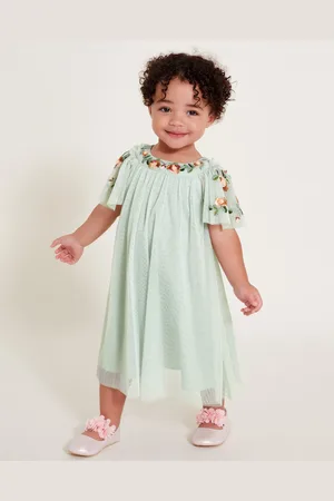 Monsoon Baby Evi Embellished Tulle Swing Dress