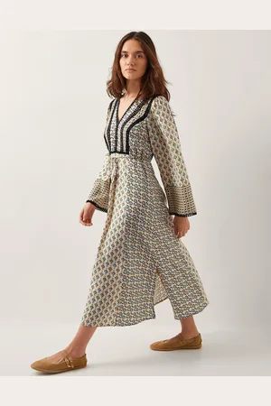 Bohemia Jemmie Print Long Sleeve Midi Dress
