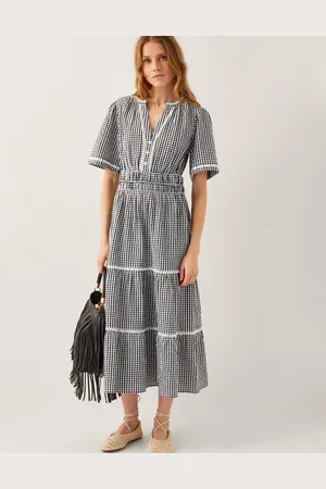 Monsoon Gina Gingham Maxi Dress