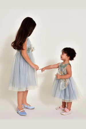 Monsoon Baby Bennie Bow Jacquard Dress