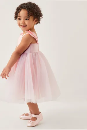 Monsoon Baby Angel Wing Sleeve Tulle Dress