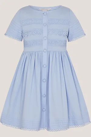 Monsoon Embroidered Short Sleeve Dress