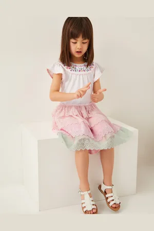 Monsoon Floral Embroidered Tiered Disco Dress