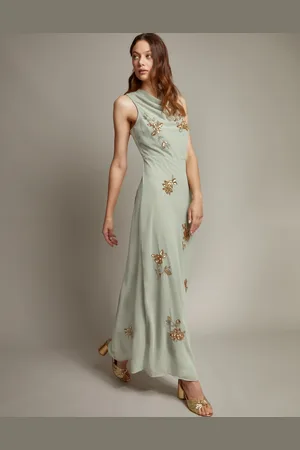 Monsoon Sarah Embellished Cowl Neck Maxi Dress