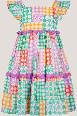 Monsoon Colourblock Star Print Dress